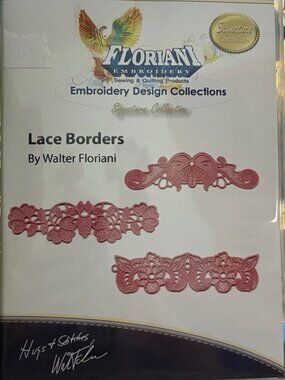 Floriani Embroidery Designs CD Design Collection Lace Borders 2014